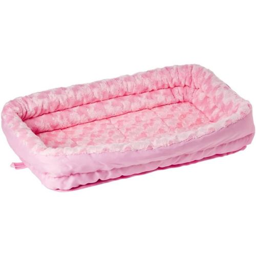 MidWest Double Bolster Pet Bed Pink