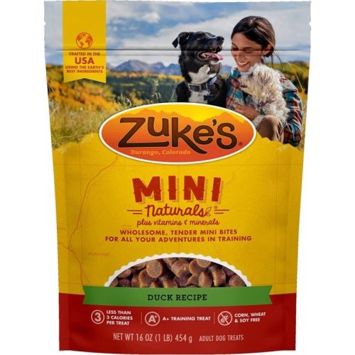 Zuke's Mini Naturals Moist Dog Treats Delicious Duck Recipe Zuke's Mini Naturals Moist Dog Treats Delicious Duck Recipe